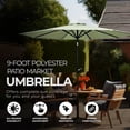 thumbnail image 3 of Four Seasons Courtyard 9' Polyester Patio Market Umbrella, Seafoam Green, 3 of 5