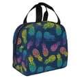 thumbnail image 2 of Balery Retro Bright Pineapple Bolsa de Almuerzo Aislada – Caja de Almuerzo con Papel de Aluminio Grueso, Mantiene la Comida Fresca por 4 Horas, 2 of 8
