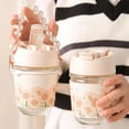thumbnail image 4 of Double Wall Glass Tumbler with Straw, Insulated Travel Mug, Leakproof Lid, 16oz Reusable Water Bottle For Hot and Cold Beverages, 4 of 6
