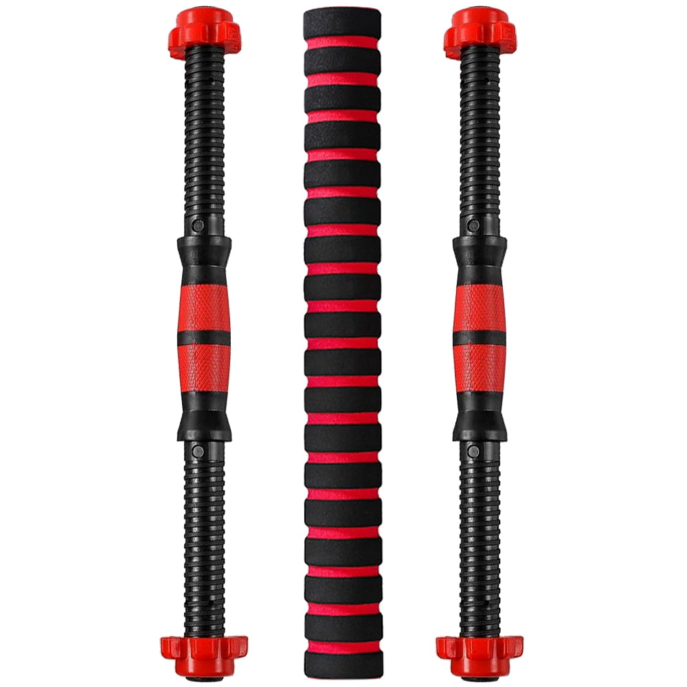 Threaded Dumbbell Handle Bars Extension Bar Set Adjustable Dumbbell Bars for Weight Lifting Home Gym Fitness Exercise