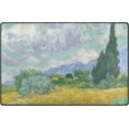 thumbnail image 2 of GZHJMY Wheat Field with Cypresses by Vincent Van Gogh Area Rug Rugs Non-Slip Floor Mat Doormats Living Room Bedroom 31 x 20 inches, 2 of 5