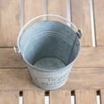 thumbnail image 3 of Classic Style Metal Bucket with Handle Rustic Home and Flowers Design Galvanized Tin Planter for Garden and Home Design, 3 of 10