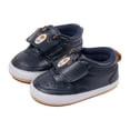 thumbnail image 5 of enyan B'aby Boy Girl Non-Skid Indoor Infant Walking Shoes Breathable Warm Elastic Sock Shoes with Sole Protect Toes Outdoor Sneakers Inf'ant Shoes Blue,Size 4, 5 of 7