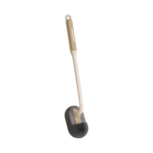 Cepillo para inodoro de uso doméstico, montado en la pared o de pie, mango largo, estropajo para inodoro con ventilación, base de secado a prueba de fugas, herramienta de limpieza para el baño.