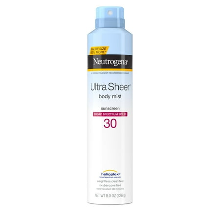 Neutrogena Ultra Sheer Sunscreen Spray SPF 30, Value Size, 8 oz