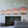 thumbnail image 2 of WEIMARANER Vintage Security Sign Area Patrolled pet dog warning guard lover owner walker gift Rigid Plastic | Indoor/Outdoor | 10" Wide, 2 of 4