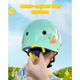 thumbnail image 5 of Kids Helmet, Toddler Helmet Adjustable Toddler Bike Helmet Ages 3-8 Years Old Boys Girls Multi-Sports Safety，cyan shark, 5 of 8