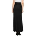 thumbnail image 4 of Made by Johnny Women's Wrapped High Low Ruffle Maxi Skirt M BLACK, 4 of 6