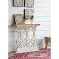 thumbnail image 3 of A&B Home Classic Vintage White Wash Console Table, 32x12x32 inches, 3 of 3