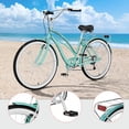 thumbnail image 5 of FICISOG Beach Cruiser Bike for Women, 24" Womens Commuter Bike with Rack, 7-Speed Classic Cruiser Bicycle Low Step Through for City Commuter, Retro Bicycle for Seniors Ladies Adult, 5 of 9
