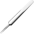 thumbnail image 1 of QUUPY Precision Stainless Steel Open Tweezers - Acne & Blackhead Remover - Splinter Removal Tool - Silver, Modern Style, 1 of 8
