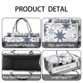 thumbnail image 4 of Large Capacity Tote Bag,Blue Christmas Snowflake Pattern Handbag Fashion Luxury Tote Bag,15.7"x13"x 5.1" Inches,Laptop Compatible, 4 of 6