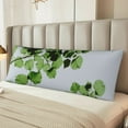 thumbnail image 5 of Naloa Watercolor Green Leaves Super Soft 20x60 Body Pillow Case,Long Side Hidden Zipper（PILLOWS ARE NOT INCLUDED）, 5 of 6