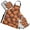 Basketballs, variant on Line Copper Leaves 5 Pcs Kitchen Set Heat Resistant Oven Mitts and Non-Slip Pot Holders with Adjustable Cooking Apron