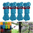 thumbnail image 3 of 4x Reflective Line Tienda de campaña Toldo Gazebo Lona Cuerda Cuerda Paracord Azul Zulema Cuerda de tienda Guyline, 3 of 8