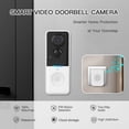 thumbnail image 4 of EIMELI Wireless Video Doorbell  Smart Home Security Camera  Hd 1080p  Night Vision  Two-Way Audio for Entryways  Indoor/outdoor Use  Weatherproof Design  Modern Touch  Energy-Efficient  F, 4 of 8
