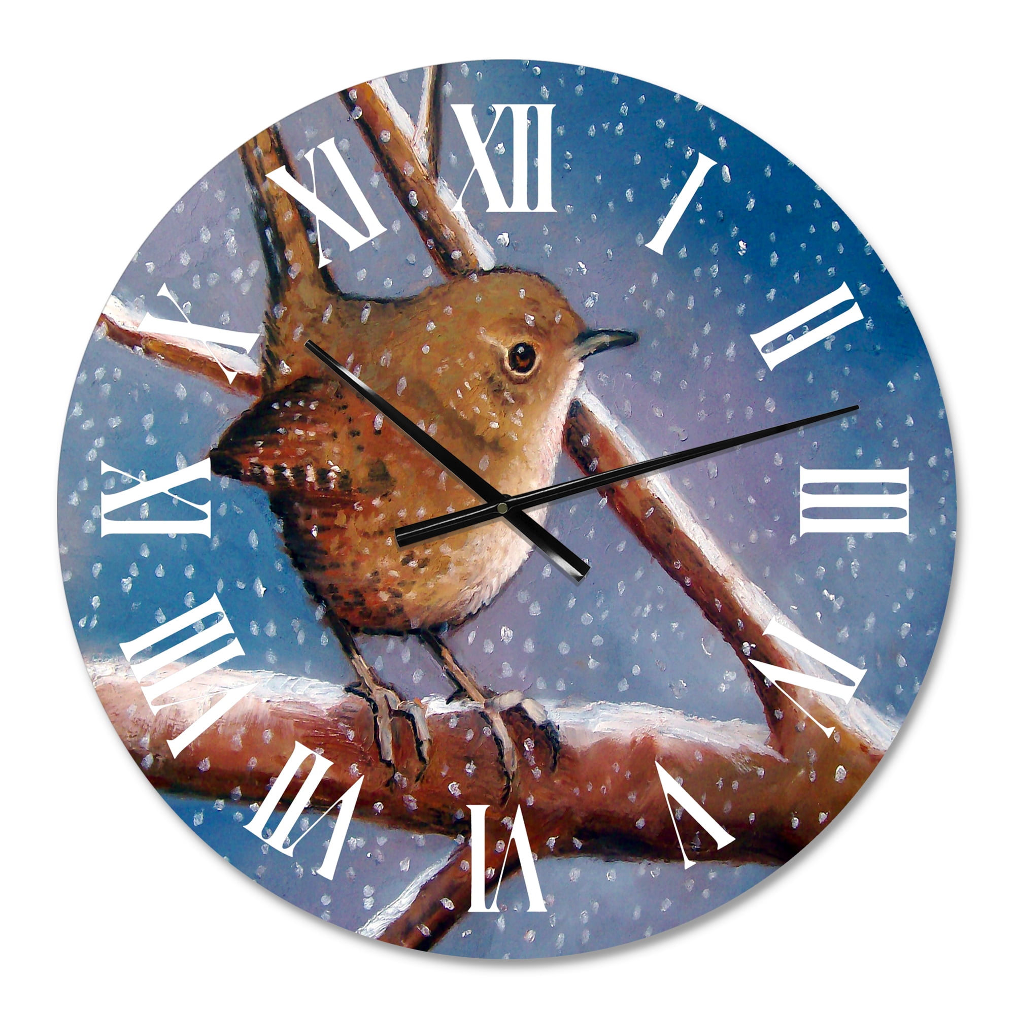 Designart 1 in Farmhouse Wall Clock