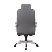 Boss Office Products X-Series Transitional Grey Executive Hinged Arm Chair