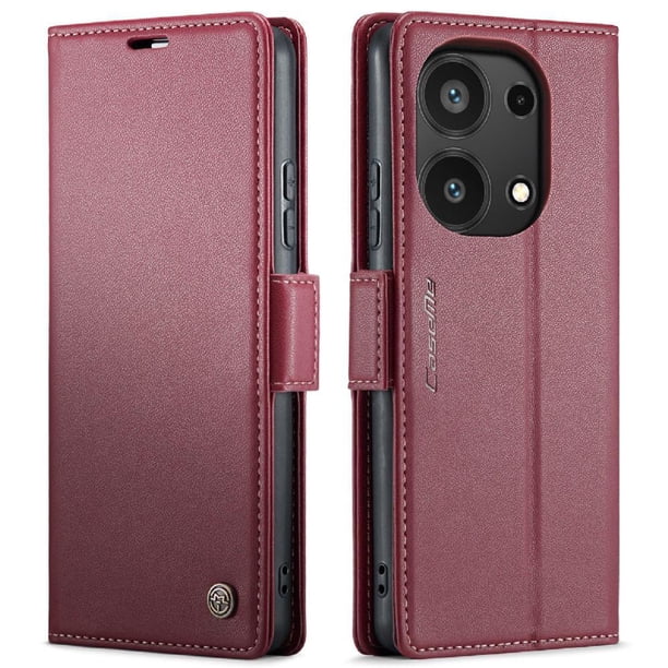 Funda tipo cartera Xiaomi Redmi Note 13 Pro 4G con cierre magnético, RFID, tarjetero, soporte, carga inalámbrica