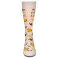 thumbnail image 2 of MeMoi Men's Football & Fall Bamboo Crew Socks - Mens - Male, 10-13, Oatmeal Heather, 2 of 3