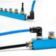 thumbnail image 3 of Conectores neumáticos de 6 piezas, conectores rápidos de rosca macho, conector de codo neumático negro, adecuado para herramientas de bricolaje (4 mm, M5), 3 of 5