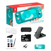 Nintendo Switch Lite 32GB with Extra 128GB External SD Storage, Turquoise