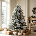 thumbnail image 5 of Large Shatterproof Christmas Ball Ornament Glitter Hanging Bauble Accent For Xmas Tree Fireplace Holiday Party Decor, 5 of 9