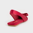 thumbnail image 2 of XYD Women Elegant Square Toe Bowtie Flats Elastic Slingback Strap Shoes Comfortable Dance Prom Date Sandals Size 10.5 Red, 2 of 2