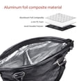 thumbnail image 3 of Tirrinia Wine Bag Portable Gift Tote,PU Leather Leakproof Insulated Wine Bottle Carrying Cooler Carrier with Fixed Compartment for Travel,Picnic,Party,Great Gift for Wine Lover,Checkered Black, 3 of 7