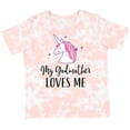 thumbnail image 3 of Inktastic My Godmother Loves Me Unicorn Girls Toddler T-Shirt, 3 of 5
