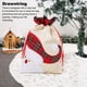 thumbnail image 4 of Wosthever Paquete de 2 bolsas de regalo de joyería de Navidad, bolsas de recuerdo para aperitivos y galletas de boda, decoración portátil, adornos para Kits de decoración para fiestas Papa Noel, 4 of 6