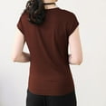 thumbnail image 4 of Yubnlvae Lot de 3 T-Shirts Basiques en Modal - T-Shirts à Manches Courtes Col Rond Doux pour Femmes (Respirant pour Usage Quotidien / Confort Léger) (J / L), 4 of 9