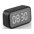 thumbnail image 1 of EIMELI Digital Alarm Clock Bluetooth-compatible HD Mirror Screen Display Multi-function 3 Alarm Settings Stereophony, 1 of 10