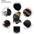 4PCS Fleece Lined Winter Hats for Women Knit Beanie Hat Scarf Mask
