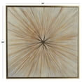 thumbnail image 4 of 39" x 39" Radial Starburst Framed Wall Art with Gold Frame, by DecMode, 4 of 14