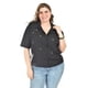 thumbnail image 1 of Blusa de lino con pedrería Roman Fashion /Tallas Extras, 5110 (Negro) negro 36, 1 of 8
