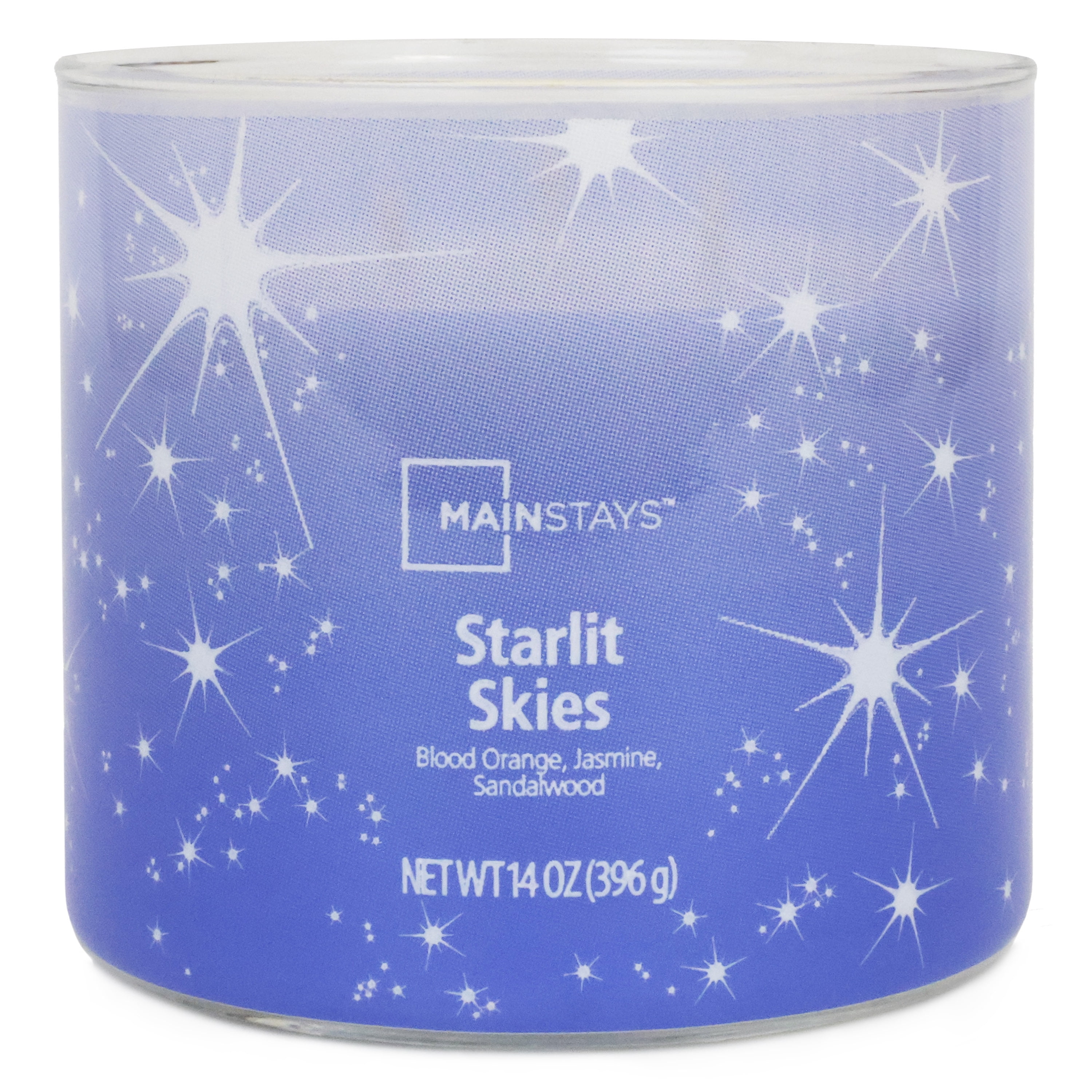 Mainstays 3-Wick Textured Wrapped Starlit Skies Scented Candle, 14 oz