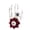 Red, variant on Halloween Skeleton Hand Hair Clip, 1PCS Gothic Rose Eyeball Skull Hand Hair Accessory for Costume Party