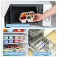 thumbnail image 6 of 4 Grid Snack Containers Reusable Meal Prep Lunch Containers Portable for Kids and Adults Home Snack Storage Bottles Kitchen Tool, 6 of 9