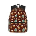 thumbnail image 1 of Fotbe Christmas Gingerbread Mochila Ligera Casual para Laptop para Hombres y Mujeres, Mochila Impermeable de Uso Diario, Mochila para Universidad, 1 of 6