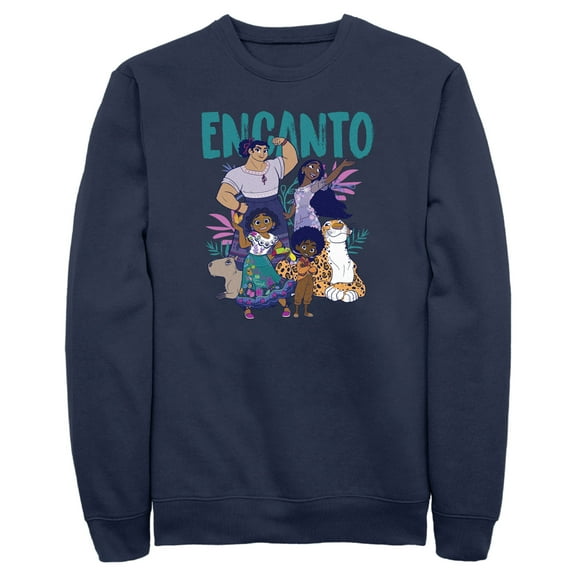 Men's Encanto The Family With Magical Gifts  Sweatshirt Navy Blue Large