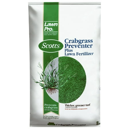 SCOTTS LAWNS Lawn Pro Crabgrass Preventer Plus Fertilizer, 26-0-3, Covers 5,000-Sq.-Ft.