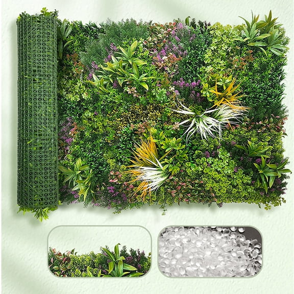 Artificial Grass Wall Roll Panels: 40''x120''Boxwood Hedge Panels, UV-Anti Privacy Fence Screen, Fake Greenery Backdrop for Indoor Outdoor Garden, Party, Wedding Decor