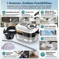 thumbnail image 2 of 2500W Steam Cleaner: Handheld High-Temperature Pressurized Steam Cleaner with 6 Adjustable Levels – Perfect for Kitchen, Bathroom, Car & Upholstery (White), 2 of 7