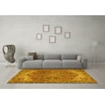 thumbnail image 3 of Ahgly Company Machine Washable Indoor Square Persian Yellow Traditional Area Rugs, 6' Square, 3 of 4