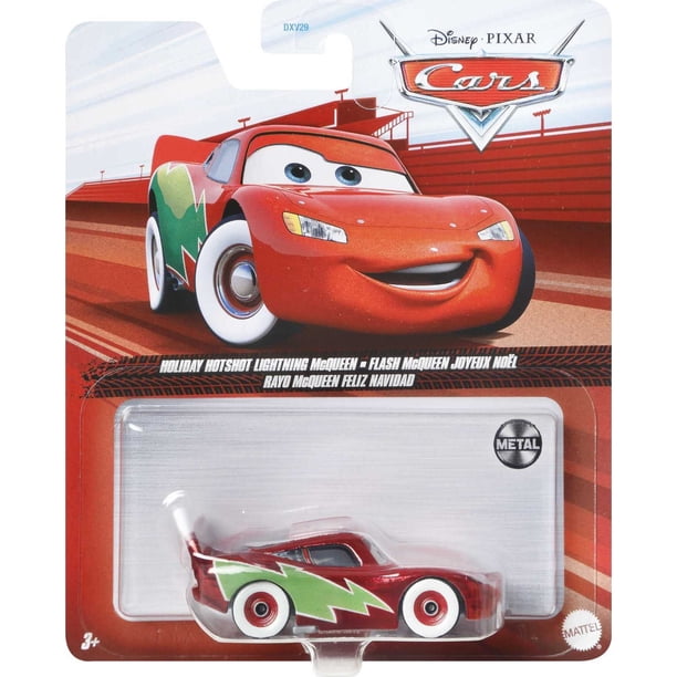 Pixar Cars Metal Series 1:64 Scale Holiday Lightning McQueen Toy