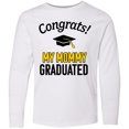 thumbnail image 3 of Inktastic Congrats My Mommy Graduated with Cap Long Sleeve Youth T-Shirt, 3 of 5