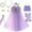 Purple, variant on YuCheng 11PCS Princess Cape Set, Princess Dress Up Cloak with Crown, Wand, jewelry, and bag, Princess Dress Up Clothes for Little Girls, Princess Cape for Christmas Birthday Gifts, Purple L