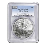 1 oz American Silver Eagle MS-69 PCGS (Random Year)