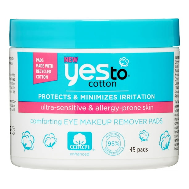 Yes To Cotton Makeup Remover Pads 45 Count